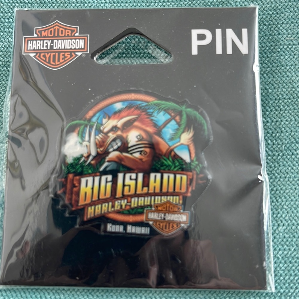Harley Davidson pin Big Island Kona, Hawaii brand new